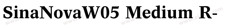 SinaNovaW05 Medium R字体转换